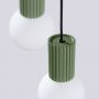 Sollux Lighting Halo SL1725 lampa wisząca 3x8 W biała-zielona zdj.7