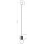 Sollux Lighting Halo SL1729 lampa wisząca 1x8 W biała-czerwona zdj.2
