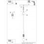 Sollux Lighting Halo SL1729 lampa wisząca 1x8 W biała-czerwona zdj.3