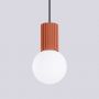 Sollux Lighting Halo SL1729 lampa wisząca 1x8 W biała-czerwona zdj.7