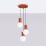 Sollux Lighting Halo SL1730 lampa wisząca 3x8 W biała-czerwona zdj.3