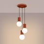 Sollux Lighting Halo SL1730 lampa wisząca 3x8 W biała-czerwona zdj.4