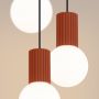 Sollux Lighting Halo SL1730 lampa wisząca 3x8 W biała-czerwona zdj.5