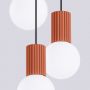 Sollux Lighting Halo SL1730 lampa wisząca 3x8 W biała-czerwona zdj.6