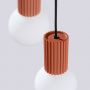 Sollux Lighting Halo SL1730 lampa wisząca 3x8 W biała-czerwona zdj.7