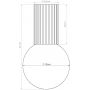 Sollux Lighting Halo SL1748 lampa podsufitowa 1x8 W biała-burgund zdj.2