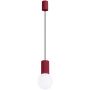 Sollux Lighting Halo SL1749 lampa wisząca 1x8 W biała-burgund zdj.1