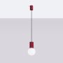 Sollux Lighting Halo SL1749 lampa wisząca 1x8 W biała-burgund zdj.3