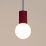 Sollux Lighting Halo SL1749 lampa wisząca 1x8 W biała-burgund zdj.5