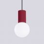 Sollux Lighting Halo SL1749 lampa wisząca 1x8 W biała-burgund zdj.6