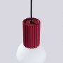 Sollux Lighting Halo SL1749 lampa wisząca 1x8 W biała-burgund zdj.8