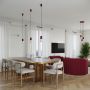 Sollux Lighting Halo SL1749 lampa wisząca 1x8 W biała-burgund zdj.9