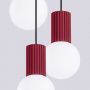 Sollux Lighting Halo SL1750 lampa wisząca 3x8 W biała-burgund zdj.6