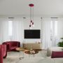 Sollux Lighting Halo SL1750 lampa wisząca 3x8 W biała-burgund zdj.9