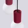 Sollux Lighting Halo SL1750 lampa wisząca 3x8 W biała-burgund zdj.7