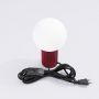 Sollux Lighting Halo SL1751 lampa biurkowa 1x8 W biała-burgund zdj.6