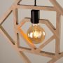 Sollux Lighting Caro SL1757 lampa wisząca 1x15 W czarna-drewno zdj.5