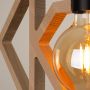 Sollux Lighting Caro SL1757 lampa wisząca 1x15 W czarna-drewno zdj.6