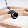 Sollux Lighting Caro SL1757 lampa wisząca 1x15 W czarna-drewno zdj.9