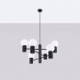 Sollux Lighting Halo SL1830 lampa wisząca 6x8 W czarna zdj.7