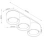 Sollux Lighting Modo SL2472 lampa podsufitowa 3x10 W zielona zdj.2