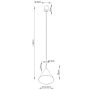 Sollux Lighting Nox SL2524 lampa wisząca 1x15 W beżowa zdj.2