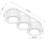 Sollux Lighting Aura SL2643 lampa podsufitowa 3x10 W niebieska zdj.2