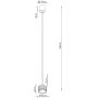 Sollux Lighting Aura SL2676 lampa wisząca 1x10 W biała zdj.2