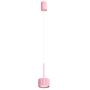 Sollux Lighting Aura SL2686 lampa wisząca 1x10 W różowa zdj.1