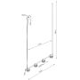 Sollux Lighting Aura SL2701 lampa wisząca 4x10 W niebieska zdj.2