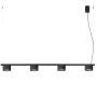 Sollux Lighting Aura SL2696 lampa wisząca 4x10 W czarna zdj.1