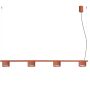 Sollux Lighting Aura SL2699 lampa wisząca 4x10 W czerwona zdj.1