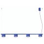 Sollux Lighting Aura SL2701 lampa wisząca 4x10 W niebieska zdj.1