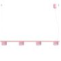 Sollux Lighting Aura SL2705 lampa wisząca 4x10 W różowa zdj.1