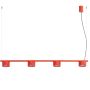 Sollux Lighting Aura SL2708 lampa wisząca 4x10 W czerwona zdj.1