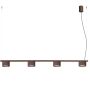 Sollux Lighting Aura SL2709 lampa wisząca 4x10 W brązowa zdj.1