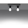 Sollux Lighting Tavo SL1157 lampa podsufitowa 2x15 W czarna zdj.4