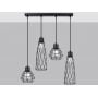 Sollux Lighting Suba SL1167 lampa wisząca 4x15 W czarna zdj.3