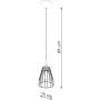 Sollux Lighting Leyo SL1205 lampa wisząca 1x15 W czarna zdj.2