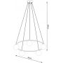 Sollux Lighting Yoli SL1214 lampa wisząca 5x8 W czarna zdj.2