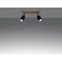 Sollux Lighting Verdo SL1291 lampa podsufitowa 2x10 W czarna zdj.4
