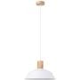 Sollux Lighting Fano SL1321 lampa wisząca 1x15 W biała-drewno zdj.1