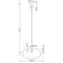 Sollux Lighting Nox SL2549 lampa wisząca 1x15 W brązowa zdj.2