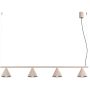 Sollux Lighting Nox SL2557 lampa wisząca 4x10 W szary/popielaty zdj.1