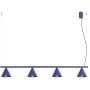 Sollux Lighting Nox SL2559 lampa wisząca 4x10 W niebieska zdj.1