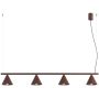 Sollux Lighting Nox SL2564 lampa wisząca 4x10 W brązowa zdj.1