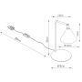 Sollux Lighting Nox SL2572 lampa biurkowa 1x10 W szara zdj.2