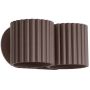 Sollux Lighting Aura SL2610 kinkiet 2x8 W brązowy zdj.1