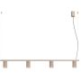 Sollux Lighting Karbon SL2718 lampa wisząca 4x10 W szary/popielaty zdj.1