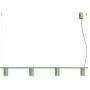 Sollux Lighting Karbon SL2722 lampa wisząca 4x10 W zielona zdj.1